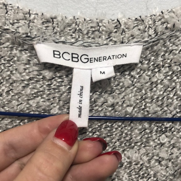 BCBG Grey Sweater Dress - Picture 3 of 4